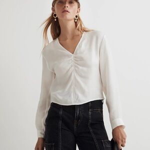 - NWOT / madewell Brushed Ruched-Front Top